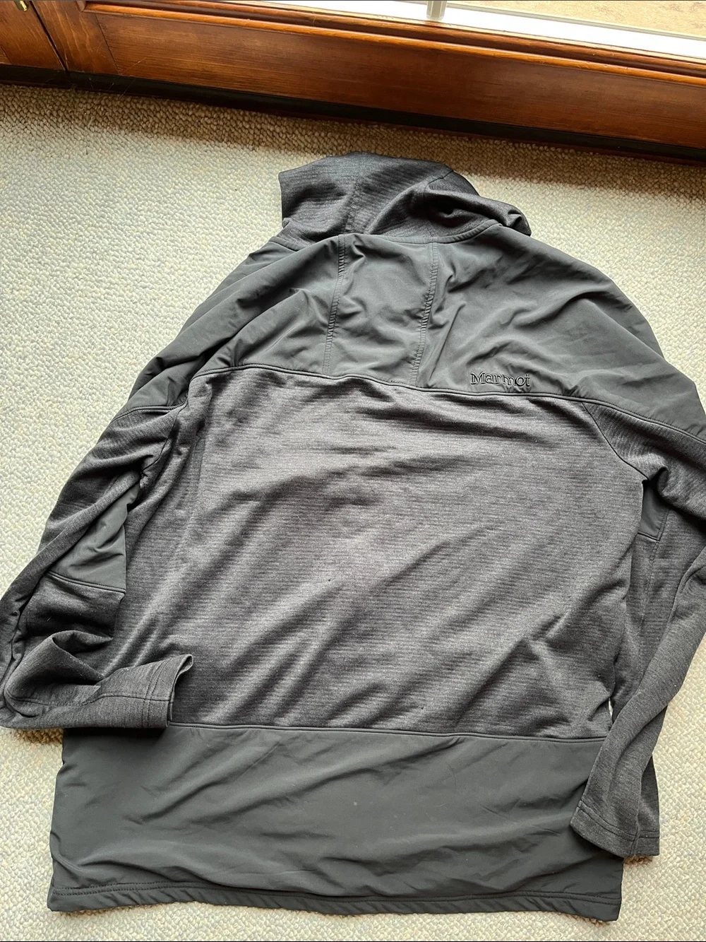 Marmot Black Men's Hooded Zip Jacket size large